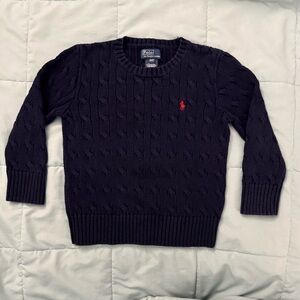 Polo by Ralph Lauren Cable Knit Navy Sweater